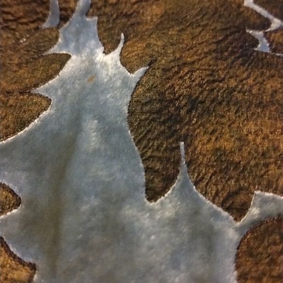 Mere handcrafted leather and velvet inlay clutch. Rare - Picture 9 of 11